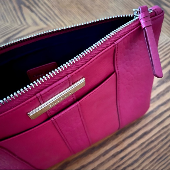 Cole Haan Leather Pouch - Hot Pink - Picture 4 of 10